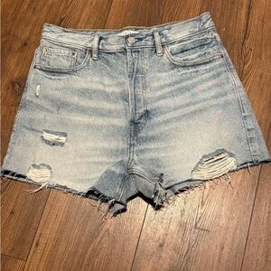 PacSun Light Blue Distressed Jean Shorts